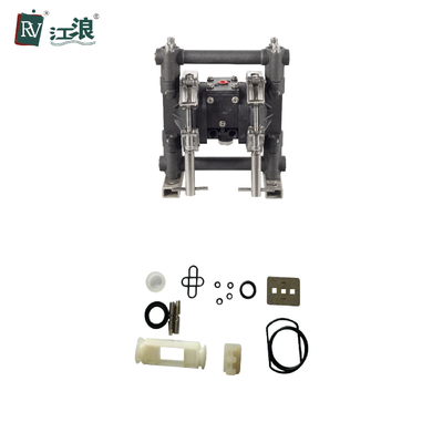3/8&quot; Çift Havalı Diyaframlı Pompa Aside Dayanıklı Kimyasal Atık Çamur Su