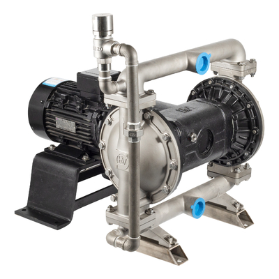 40mm sıvı çapı motor diafragma pompası emici kaldırma için 5m ve maksimum basınç 0.6 Mpa