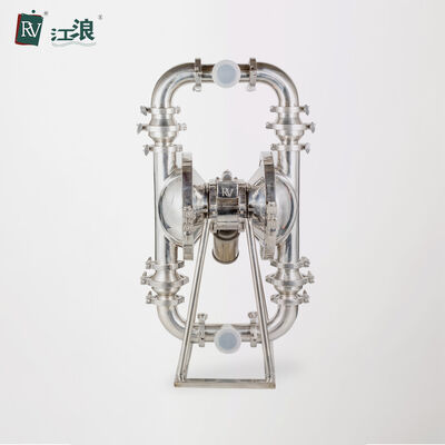 Gıda Sertifikasıyla 2 Inç Gıda Sınıfı Sanitar Pnömatik Çift Diyafragma Pompası