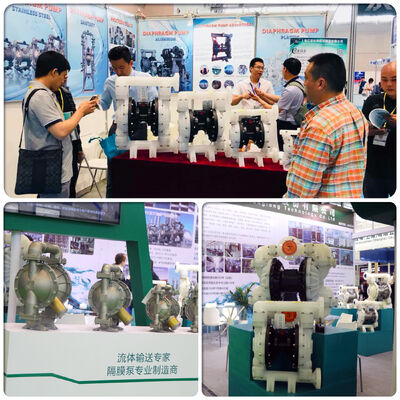 1/4 İnç PP Malzemeli Havayla Çalışan Çift Diyaframlı Pompa, 17L/M Akış Hızı