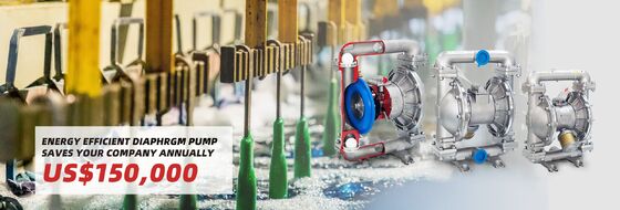 Atık Su Arıtma ve Sulama için Pnömatik Plastik Diyaframlı Pompa 120psi