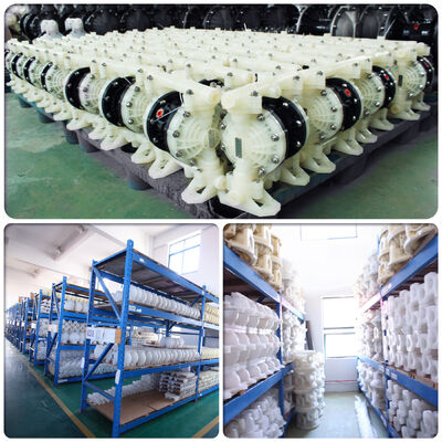 340L/M akış hızı ve endüstriyel kullanım için 1 yıllık garanti ile yeni tasarım pnevmatik diafragma pompası