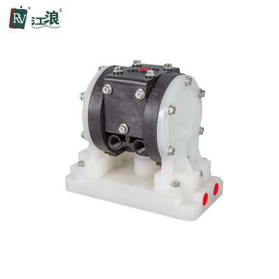 Vakumlu Hava Çift Diyaframlı Pompa Manuel 1/4&quot; Pp Aşındırıcı Sıvı Taşıma